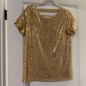 Gold Sequin Shirt